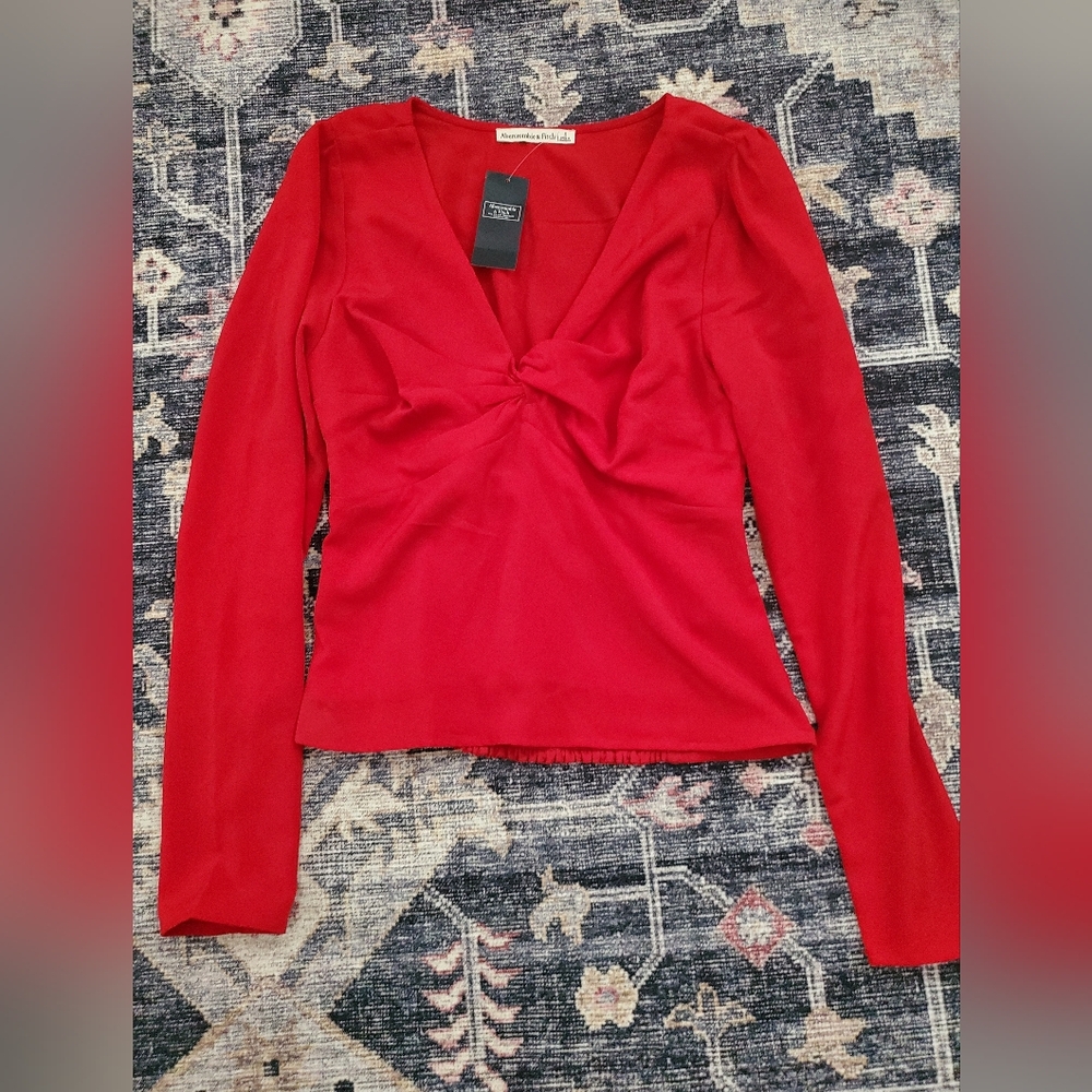 Abercrombie & Fitch Red Blouse
